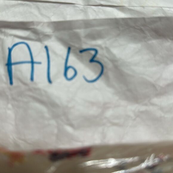 LELIS CREAM CHIFFON MULTICOLOR‎ ABSTRACT PAINT SPLATTER HIGH LOW ARTSY BLOUSE M - Picture 12 of 12